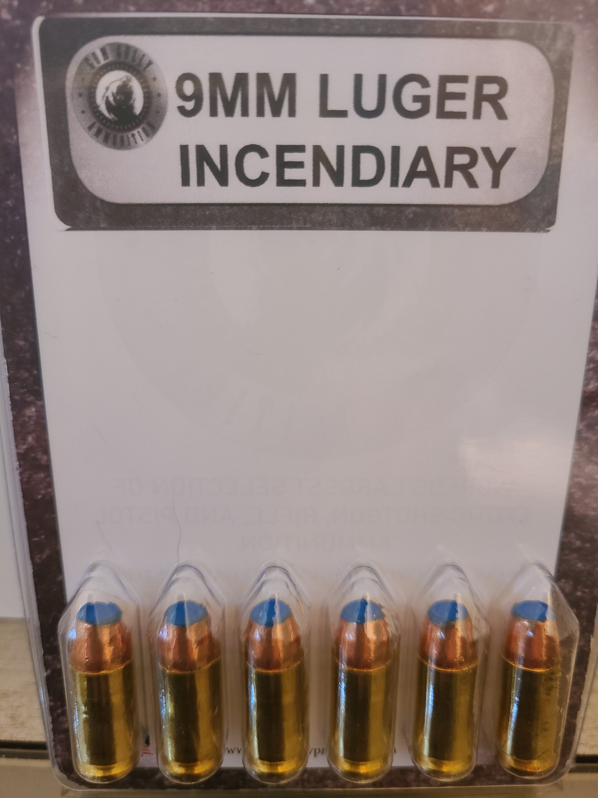 9 MM Luger Incendiary
