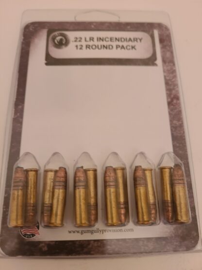 .22 LR Incendiary/Spotter 12 Round Pack