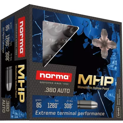 Norma USA .380 Auto MHP Ammunition