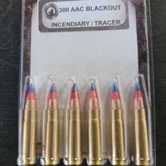 300 AAC Blackout Incendiary Tracer 6 rounds