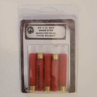 .410 2 1/2 inch SNAKE & PEST ROUND #12 SHOT (5 PACK)