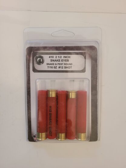 .410 2 1/2 inch SNAKE & PEST ROUND #12 SHOT (5 PACK)