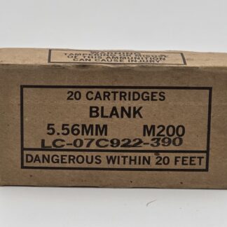Lake City 556 / 223 M200 Blanks  20 round box