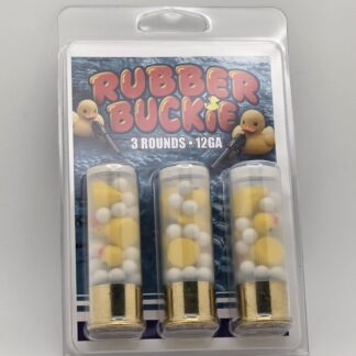 12 GAUGE 2 3/4 RUBBER BUCKIE 3 Round Pack